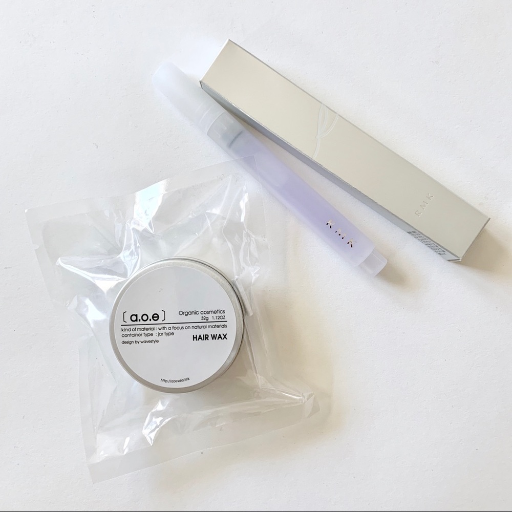 NWOT a.o.e Organic Hair Wax & RMK Nail Care JelOil